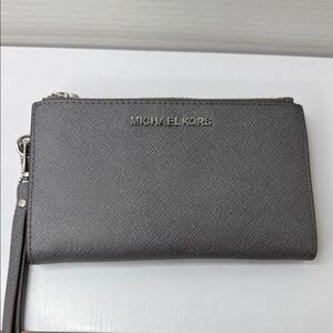 Michael Kors Charcoal Wristlet